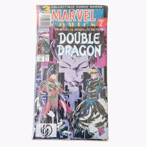 Marvel Double Dragon 3 Pack #1 #2 #3 Comic Book Collector Sealed Unopened - Picture 2 of 2
